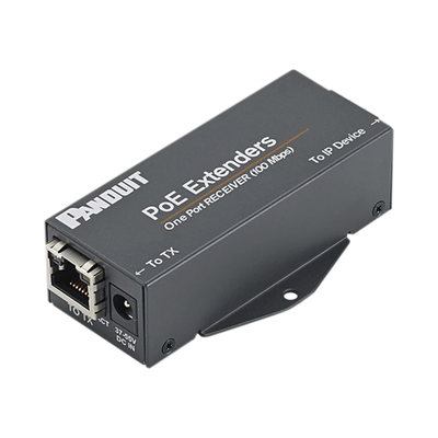 PANDUIT - Receptor PoE/PoE+ Para Uso con Transmisor POEXTX1, Hasta 610 Metros (2000 ft) con Cable Cat5e o Cat6, 10/100Mbps