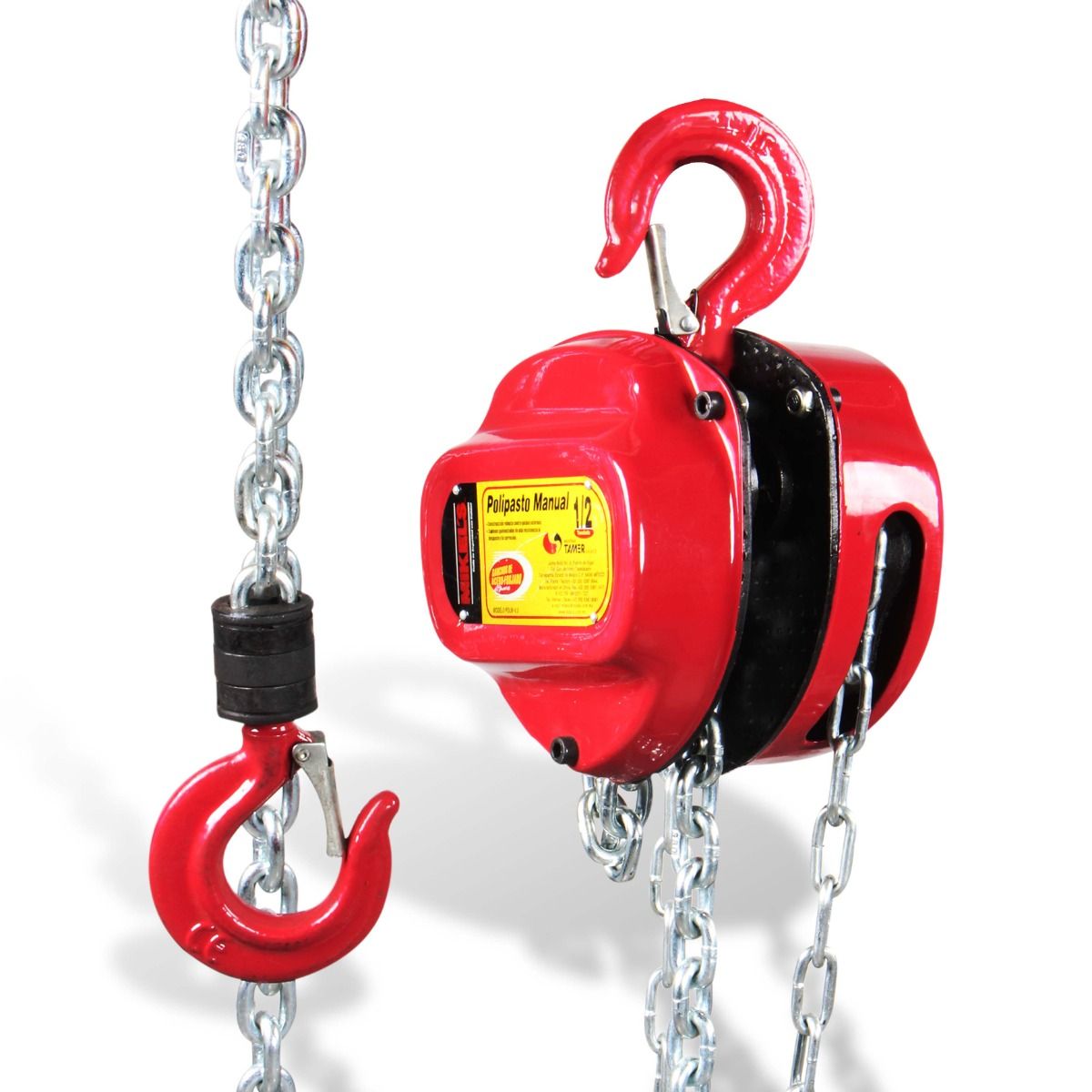 Polipasto manual (500 kgs, cadena 3 mts)