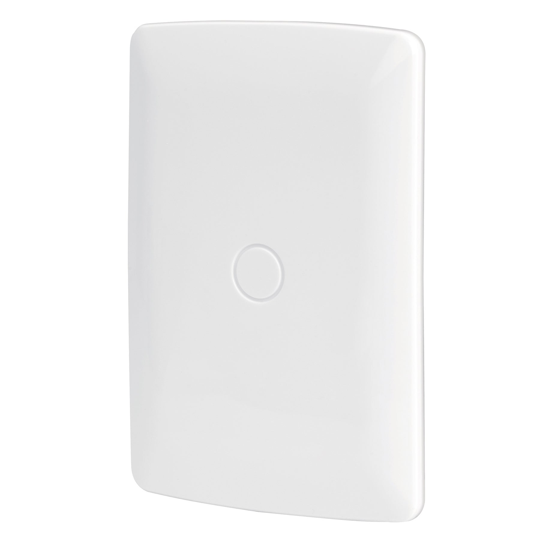 Placa de ABS, ciega, linea Italiana, color blanco, Volteck