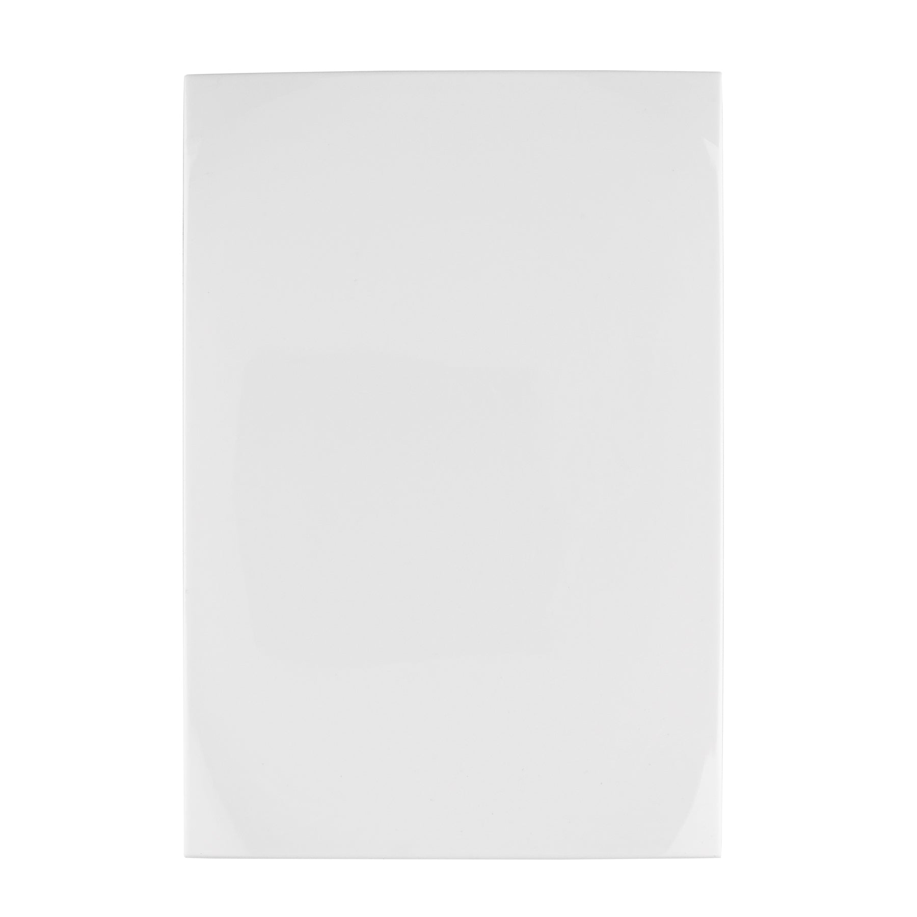 Placa de ABS ciega, linea Oslo, color blanco, Volteck