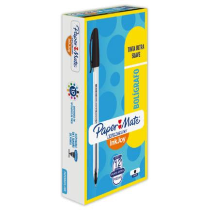 PAPERMATTE - BOLIGRAFO PAPERMATE KILOMETRICO NEGRO 1.0MM PQTE/12