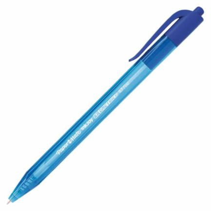 PAPERMATTE - Bolígrafo Papermate Kilométrico Retráctil Punto Fino 0.7mm Color Azul Caja C/12 Pzas
