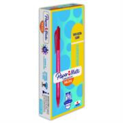 PAPERMATTE - Bolígrafo Papermate Kilométrico Retráctil Punto Fino 0.7mm Color Rojo Caja C/12 Pzas