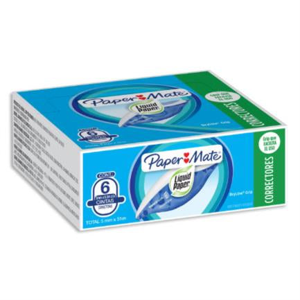 PAPERMATTE - CORRECTOR PAPERMATE 70482 DRY LINE GRIP C/6