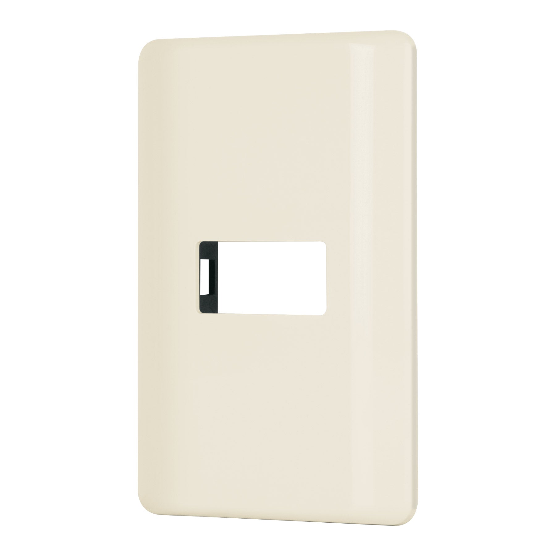 Placa 1 modulo, marfil, linea Volteck Basic