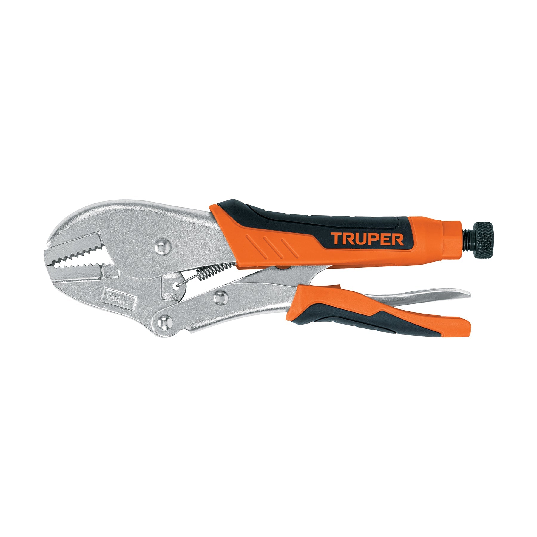 Pinza de presion 10' mordaza recta mango de vinil, Truper