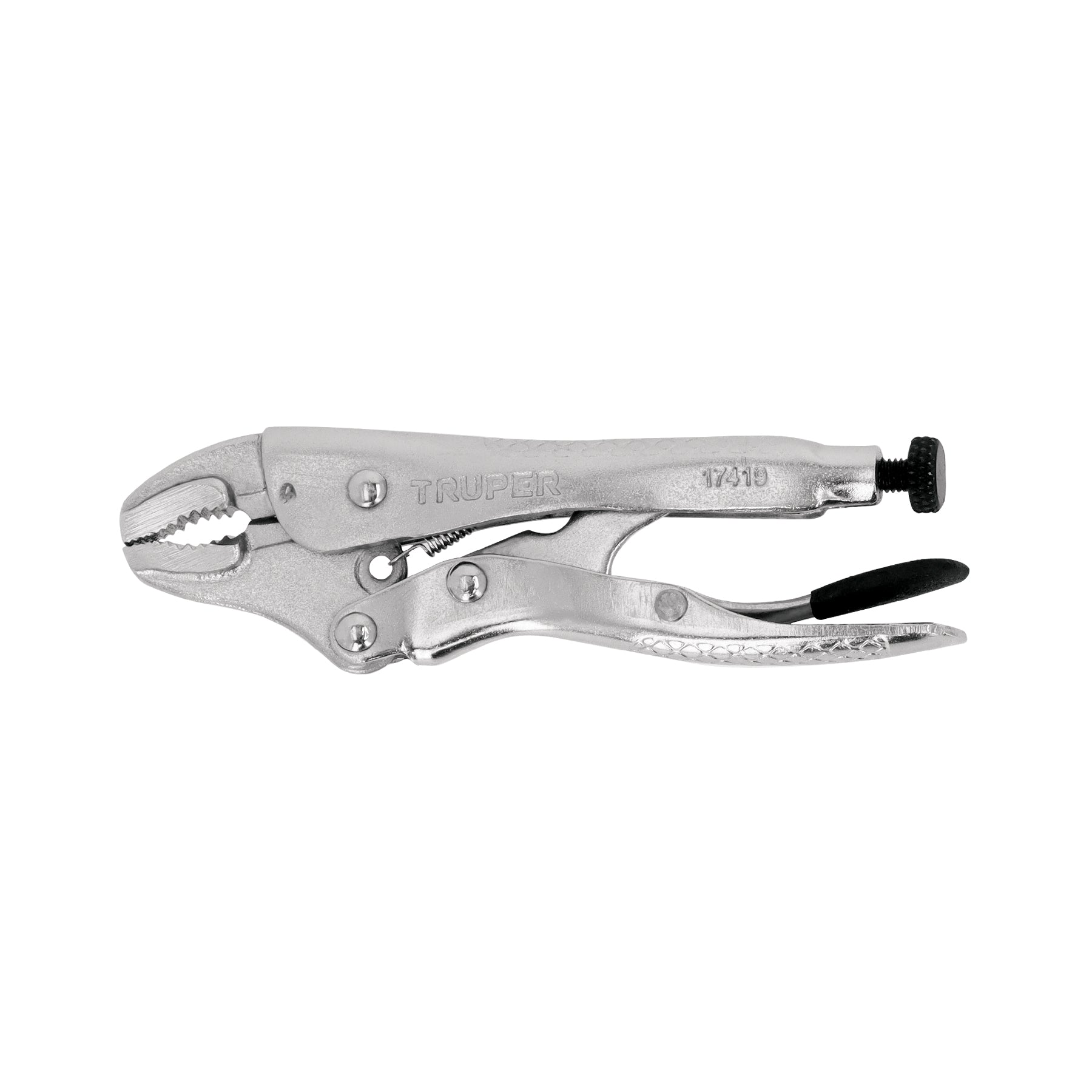 Pinza de presion 4' mordaza curva, Truper