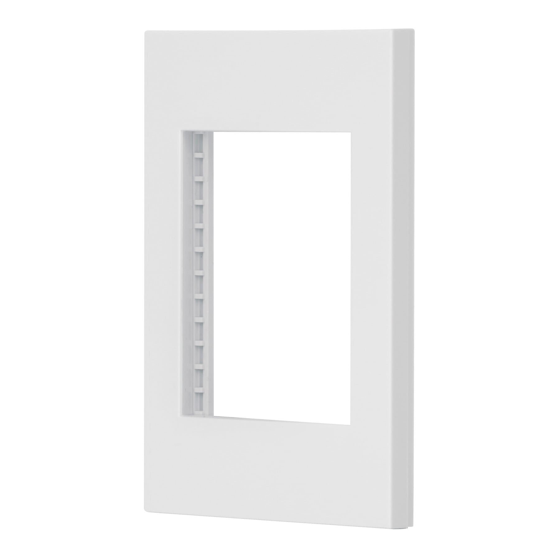 Placa 1 ventana, 3 modulos, linea Espa–ola, color blanco