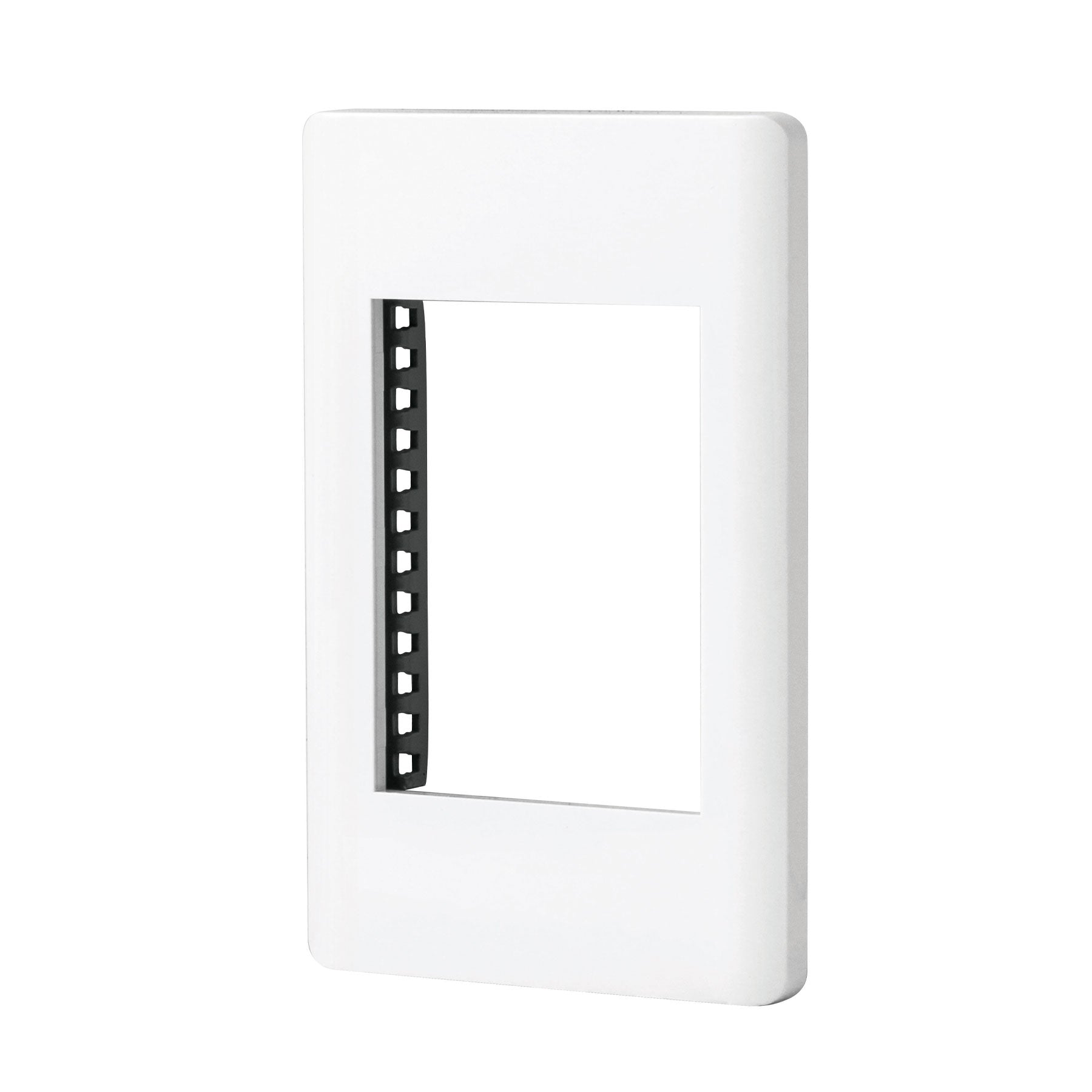 Placa blanca de 1 ventana 3 modulos, linea Lisboa, Volteck