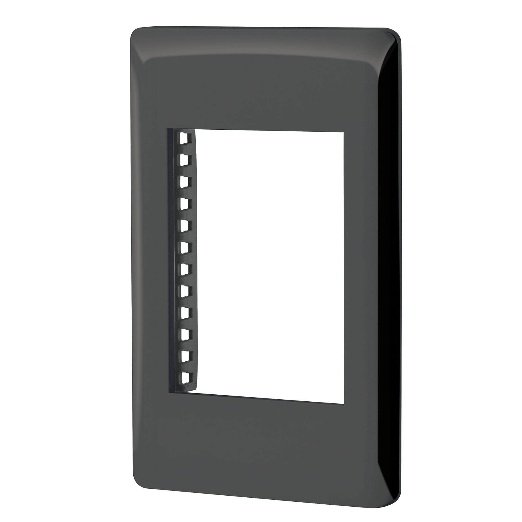 Placa negra de 1 ventana 3 modulos, linea Lisboa, Volteck