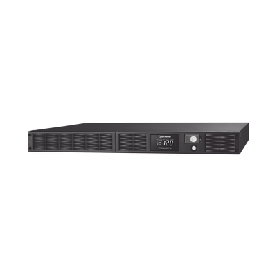 CYBERPOWER - UPS de 1000 VA/800 W, Topología Línea Interactiva, Entrada 120 Vca NEMA 5-15P, Onda Senoidal Pura, Torre o Rack 1 UR, Con 7 Tomas NEMA 5-15R