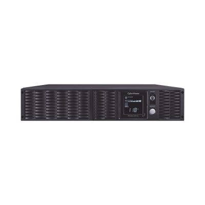 CYBERPOWER - UPS de 1000 VA /900 W, Topología Línea Interactiva, Entrada 120 Vca NEMA 5-15P, Onda Senoidal Pura, Torre o Rack 2 UR, Con 8 Tomas NEMA 5-15R