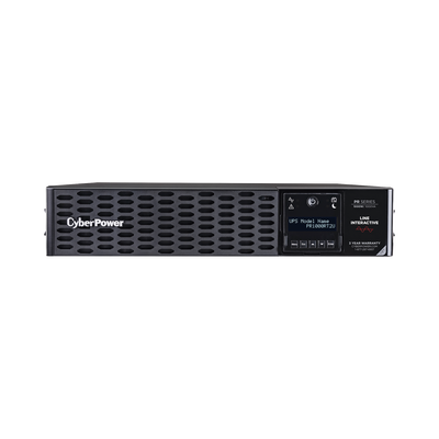 CYBERPOWER - UPS de 1000 VA /1000 W, Topología Línea Interactiva, Entrada 120 Vca NEMA 5-15P, Onda Senoidal Pura, Torre o Rack 2 UR, Con 8 Tomas NEMA 5-15R