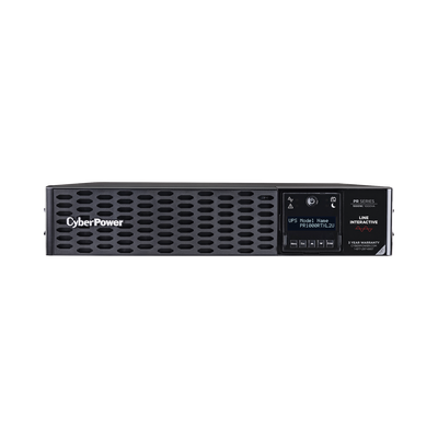 CYBERPOWER - UPS de 1000 VA/1000 W, Topología Línea Interactiva, Entrada 120 Vca NEMA 5-15P, Onda Senoidal Pura, Torre o Rack 2 UR, Con 8 Tomas NEMA 5-15R