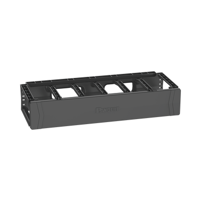 PANDUIT - Organizador de Cables Horizontal PatchRunner™, Sencillo (Solo Frontal), Para Rack de 19in, 2UR