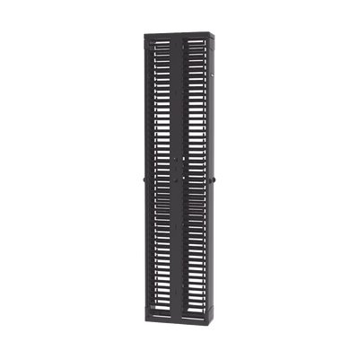 PANDUIT - Organizador Vertical PatchRunner™, Doble (Frontal y Posterior), Para Rack Abierto de 45 Unidades, 8in de Ancho, Color Negro