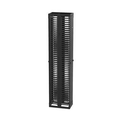 PANDUIT - Organizador Vertical PatchRunner™, Doble (Frontal y Posterior), Para Rack Abierto de 45 Unidades, 12in de Ancho, Color Negro