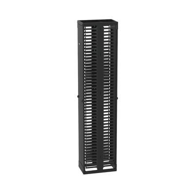 PANDUIT - Organizador Vertical PatchRunner™, Doble (Frontal y Posterior), Para Rack Abierto de 45 Unidades, 12in de Ancho, Color Negro