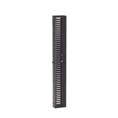 PANDUIT - Organizador Vertical PatchRunner™, Sencillo (Solo Frontal), Para Rack Abierto de 45 Unidades, 6 in de Ancho, Color Negro