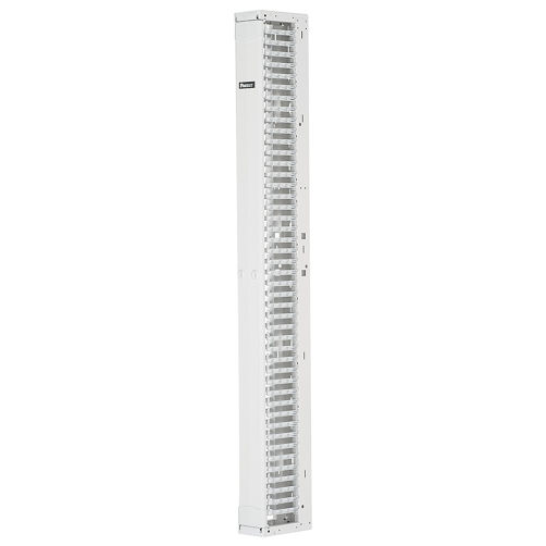 PANDUIT - Organizador Vertical PatchRunner™, Sencillo (Solo Frontal), Para Rack Abierto de 45 Unidades, 6 in de Ancho, Color Blanco