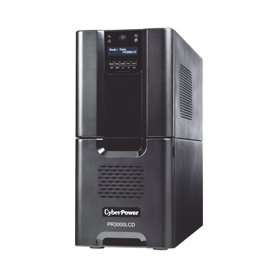 CYBERPOWER - UPS de 3000 VA/2700 W, Topología Línea Interactiva, Entrada 120 Vca NEMA L5-30P, Onda Senoidal Pura, Tipo Torre, Con 8 Tomas NEMA 5-15R y 2 NEMA 5-20R
