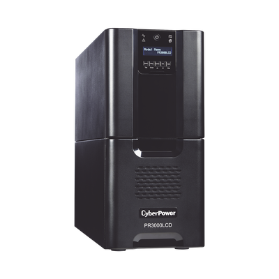 CYBERPOWER - UPS de 3000 VA/2700 W, Topología Línea Interactiva, Entrada 120 Vca NEMA L5-30P, Onda Senoidal Pura, Tipo Torre, Con 8 Tomas NEMA 5-15R y 2 NEMA 5-20R
