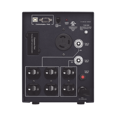 CYBERPOWER - UPS de 3000 VA/2700 W, Topología Línea Interactiva, Entrada 120 Vca NEMA L5-30P, Onda Senoidal Pura, Tipo Mini Torre, Con 6 Tomas NEMA 5-20R y 1 NEMA L5-30R