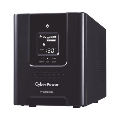 CYBERPOWER - UPS de 3000 VA/2700 W, Topología Línea Interactiva, Entrada 120 Vca NEMA L5-30P, Onda Senoidal Pura, Tipo Mini Torre, Con 6 Tomas NEMA 5-20R y 1 NEMA L5-30R