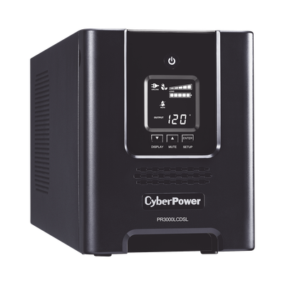 CYBERPOWER - UPS de 3000 VA/2700 W, Topología Línea Interactiva, Entrada 120 Vca NEMA L5-30P, Onda Senoidal Pura, Tipo Mini Torre, Con 6 Tomas NEMA 5-20R y 1 NEMA L5-30R