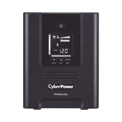 CYBERPOWER - UPS de 3000 VA/2700 W, Topología Línea Interactiva, Entrada 120 Vca NEMA L5-30P, Onda Senoidal Pura, Tipo Mini Torre, Con 6 Tomas NEMA 5-20R y 1 NEMA L5-30R
