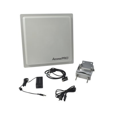 ACCESSPRO - Lector RFID de Largo Alcance para Control de Acceso Vehicular / Hasta 12 m Lineales y Regulables de Cobertura / UHF 902-928MHz