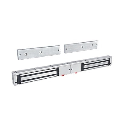 ACCESSPRO - Chapa magnética doble de 600lbs con LED y sensor de bloqueo
