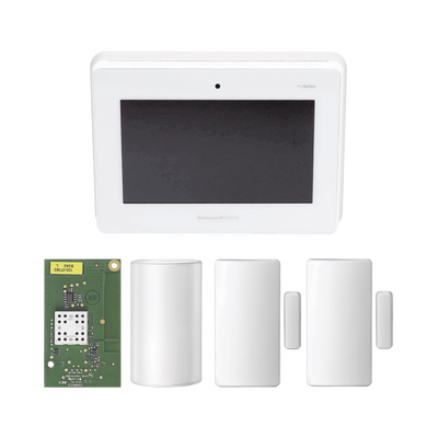 HONEYWELL HOME RESIDEO - Kit de Panel de Alarma PROA7M con Sensor de Movimiento y 2 Contactos Magnéticos
