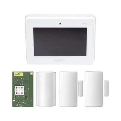 HONEYWELL HOME RESIDEO - Kit de Panel de Alarma PROA7M con Sensor de Movimiento y 2 Contactos Magnéticos