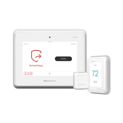 HONEYWELL HOME RESIDEO - Kit de Termostato Inteligente y Panel de Alarma con Pantalla Touch