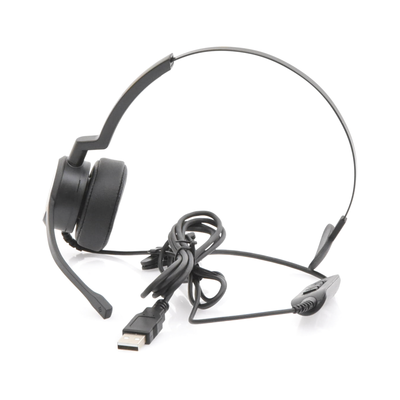 EPCOM PROAUDIO - Audífonos USB de Diadema MONO con Audio HD / Micrófono con Cancelación de Ruido / Calidad para uso en Oficina
