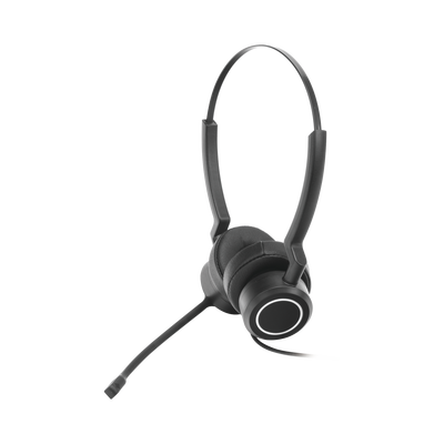 EPCOM PROAUDIO - Audífonos USB de Diadema ESTÉREO con Audio HD / Micrófono con Cancelación de Ruido / Calidad para uso en Oficina
