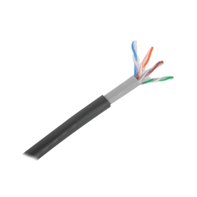LINKEDPRO BY EPCOM - Bobina de Cable de 305 Metros (1000 Pies), Cat5E, con Gel, para Intemperie, Doble Forro Extrema Humedad, Bajo Tierra, UL, Color Negro para Aplicaciones en Video Vigilancia, y Redes de Alta Velocidad.