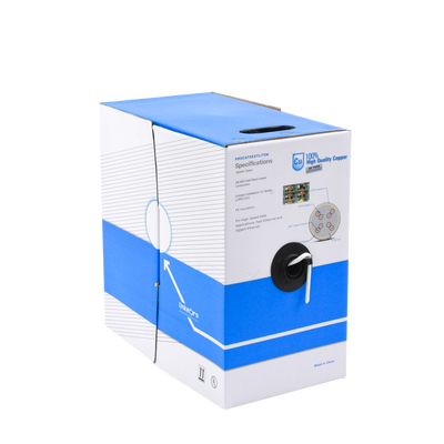 LINKEDPRO BY EPCOM - Bobina de Cable UTP Cat5e para Exterior en Color Blanco / 305 Metros (1000 Pies) / Certificada UL / Sin Blindaje