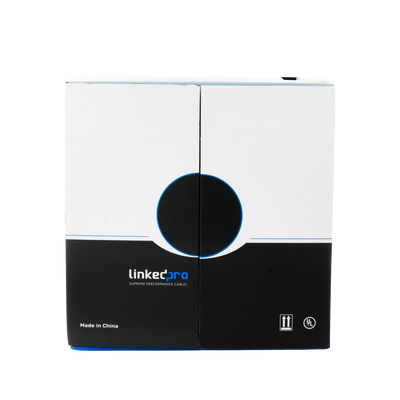 LINKEDPRO BY EPCOM - Bobina de Cable de 305 Metros (1000 Pies) Cat6+, CM, Calibre 23 Alto Rendimiento, ETL, UL, Color Azul, Super Flexible, para Aplicaciones de Video Vigilancia, Video HD, y Redes de Datos. Uso Interior.