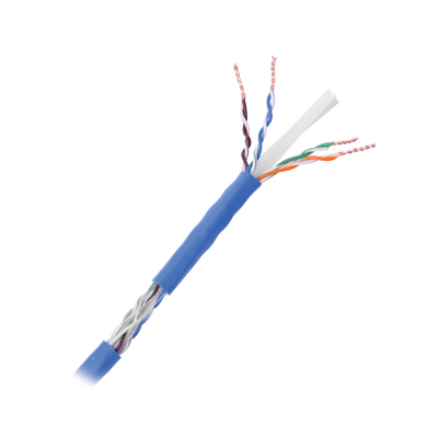 LINKEDPRO BY EPCOM - Cable Cat6+ Calibre 23 Alto Rendimiento, ETL, UL, Color Azul, de 100 Metros (328.08 Pies), Super Flexible, para Aplicaciones de CCTV, Video HD, y Redes de Datos.