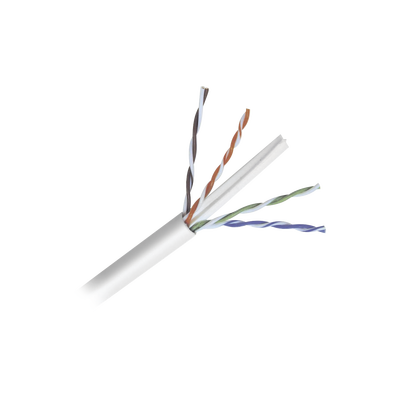 LINKEDPRO BY EPCOM - Bobina de Cable de 152 Metros (500 Pies) Cat6+ Calibre 23 Alto Desempeño, Super Flexible, UL, Color Blanco, para Aplicaciones de Video Vigilancia y Redes de Datos