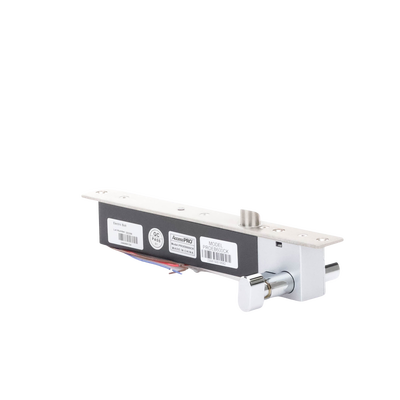 ACCESSPRO - Cerradura Eléctrica de Perno deslizable, Cerrada en Caso de Falla (Fail Secure), Apertura con Llave en Caso de Emergencia
