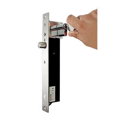ACCESSPRO - Cerradura Electrica de Perno con apertura con Llave en Caso de Emergencia