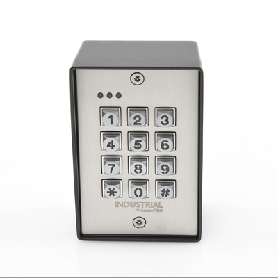 ACCESSPRO INDUSTRIAL - Teclado exterior/interior antivandálico, 3 relevadores, salida wiegand, 1200 usuarios