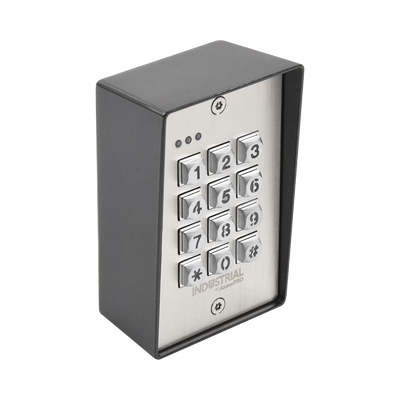 ACCESSPRO INDUSTRIAL - Teclado exterior/interior antivandálico, 3 relevadores, salida wiegand, 1200 usuarios