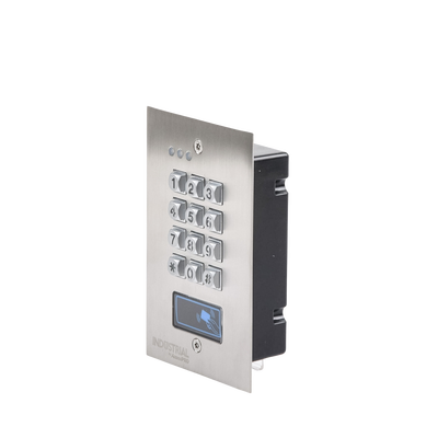ACCESSPRO INDUSTRIAL - Teclado Exterior/Interior Antivandálico, 3 Relevadores, Salida Wiegand, 1200 Usuarios, Lector de Proximidad, Empotrable