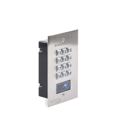 ACCESSPRO INDUSTRIAL - Teclado Exterior/Interior Antivandálico, 3 Relevadores, Salida Wiegand, 1200 Usuarios, Lector de Proximidad, Empotrable