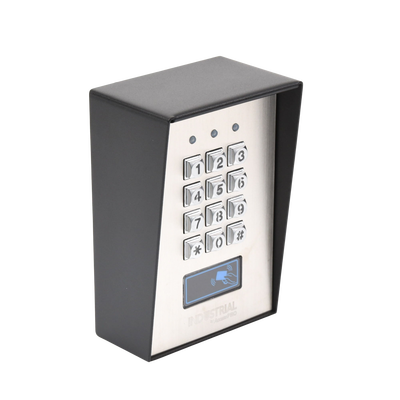 EPCOM - Teclado Exterior/Interior Antivandálico, 3 Relevadores, Salida Wiegand, 1200 Usuarios, Lector de Proximidad
