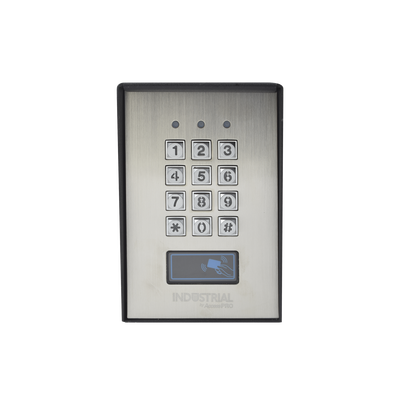 EPCOM - Teclado Exterior/Interior Antivandálico, 3 Relevadores, Salida Wiegand, 1200 Usuarios, Lector de Proximidad